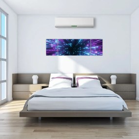 Obraz - Neonowa przestrzeń (170x50 cm)