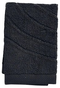 Czarny bawełniany ręcznik frotte 30x30 cm Time – Zone