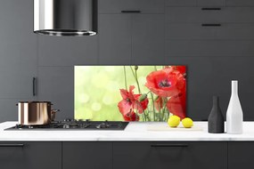 Panel Szklany Pole Czerwonych Maków