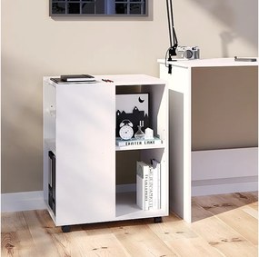 Kontener na rolki biały 59.4x52.6x72