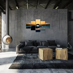 Obraz szklane kule w dłoni (125x70 cm)