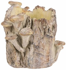 Opakowanie betonowe - pień z grzybami, 19 x 17 x16 cm