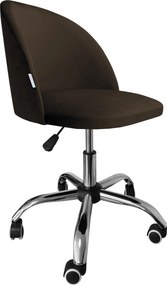 Fotel obrotowy COLIN krzesło biurowe fotel ergonomiczny do biurka : Kolor Stelaża - Chrom, Kolor tkaniny - VELVET - MG05, Typ siedziska - Siedzisko obrotowe 360°, Typ tkaniny - Velvet