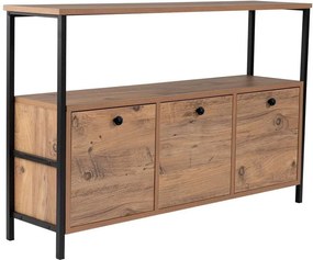 Konsola w dekorze sosny w naturalnym kolorze 29,5x120 cm Solace – Kalune Design