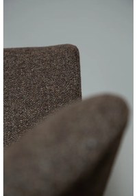 Brązowy tapicerowany hoker (wysokość siedziska 67,5 cm) Glam – DAN-FORM Denmark
