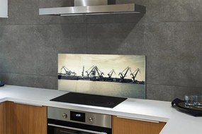 Panel szklany do Kuchni Gdańskie Żurawie Stoczniowe