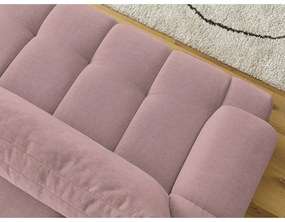 Różowa rozkładana/ze schowkiem sofa 251 cm Fuji – Bobochic Paris