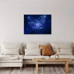 Obraz - niebieska abstrakcja (70x50 cm)