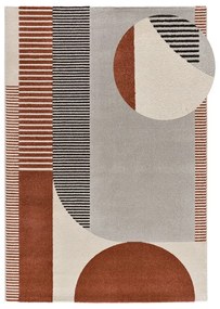 Czerwono-szary dywan 200x290 cm Gaia – Universal