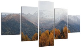 Obraz - Widok na grzbiety górskie (125x70 cm)