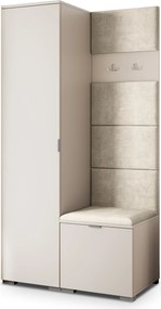 Masseno Garderoba LORI 95/181/51 cm Nowoczesna Szafa do Przedpokoju Kaszmir