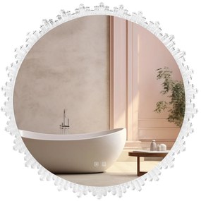 LUSTRO ŚCIENNE LED KRYSZTAŁOWE 80cm X013