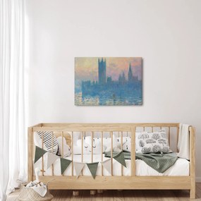 Obraz - Claude Monet, The Houses of Parliament, Sunset, reprodukcje (70x50 cm)