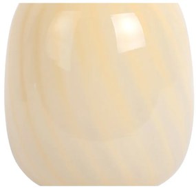 Jasnożółta lampa stołowa ze szklanym kloszem (wysokość 20 cm) Summer Globe – Leitmotiv