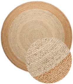 Dywan naturalny jutowy Jutta złoty 120 cm x 120 cm koło