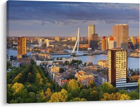 Obraz - Panorama Rotterdamu, Holandia (70x50 cm)