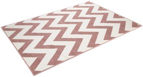 Dywan Lotto Zygzak Różowy 100 cm x 150 cm