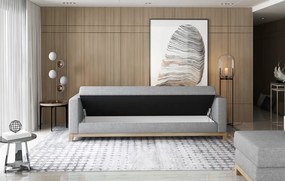 Szara 3-osobowa sofa SELENE, rozkładana