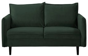 Ciemnozielona aksamitna sofa 138 cm Juli – Ropez