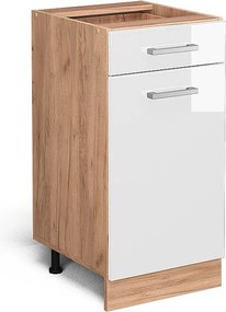 Szafka dolna do kuchni biały wysoki połysk 40x46x81.6 r-line
