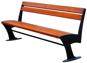 Stalowa ławka parkowa Keno 2X 150 cm - 84 kolory