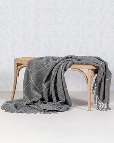 Pled Zelandia 140x200cm check grey