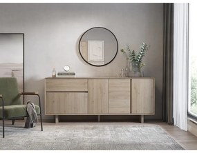 Komoda w dekorze dębu w naturalnym kolorze 180x76x45 cm Carpi – Marckeric