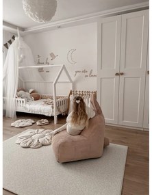 Jasnoróżowy dziecięcy worek do siedzenia Funny Bunny – The Brooklyn Kids