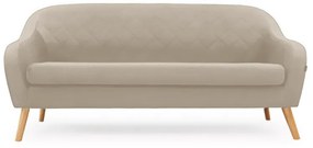 Beżowa 3-osobowa sofa CORANTI VELVET