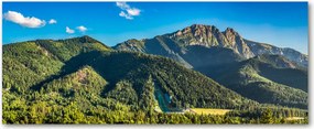 Foto obraz szkło akryl Panorama Tatr