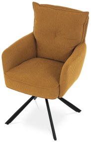Zestaw krzeseł obiadowych z mechanizmem powrotnymHC-X1128 YEL2, manšestr, 2 szt.