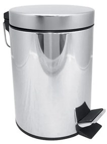 Kosz na śmieci 17x25,5 cm stal nierdzewna/srebrny