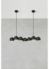 Czarna lampa wisząca z metalowym kloszem Cupolo – Markslöjd