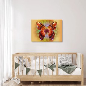Obraz na szkle - Etno motyl (70x50 cm)