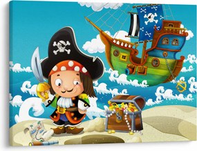 Obraz - Skarb piratów (70x50 cm)