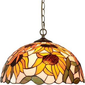 Prezent 238 - Żyrandol na łańcuchu TIFFANY 2xE27/60W/230V