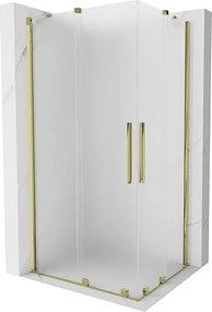 Mexen Velar Duo kabina prysznicowa rozsuwana 90 x 80 cm, szron, złota - 871-090-080-32-50