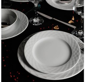 Zestaw obiadowy 24 szt. biały/porcelana