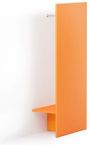 PLAN Ściana szafa ubraniowa BLOCK, 800 x 440 x 1854, pomarańczowa