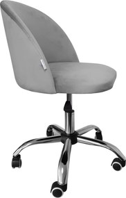 Fotel obrotowy COLIN krzesło biurowe fotel ergonomiczny do biurka : Kolor Stelaża - Chrom, Kolor tkaniny - VELVET - MG17, Typ siedziska - Siedzisko obrotowe 360°, Typ tkaniny - Velvet
