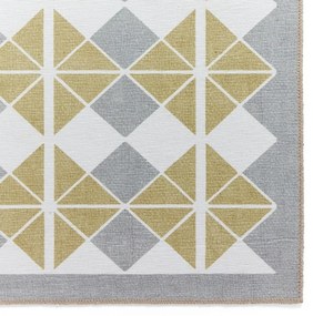 Żółto-szary chodnik odpowiedni do prania 61x170 cm Victoria Yellow – Think Rugs