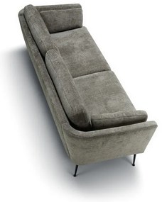 Szara aksamitna sofa 220 cm Mynta – Sits