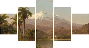 Obraz - Frederic Edwin Church, Tamaca Palms, reprodukcje (125x70 cm)