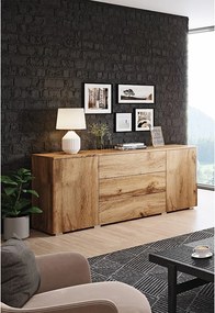 Komoda 150 cm mat do salonu – nowoczesna komoda z szufladami i szafkami wotan