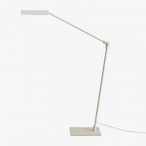Lampa Stołowa Led Z Metalu Valtyn Biała - Sklum