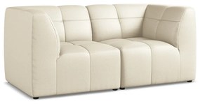 Beżowa sofa z imitacji skóry 180 cm Aloha – Makamii