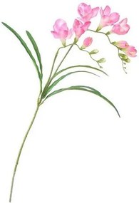 Sztuczna kwiatina Frezja różowa, 57 cm