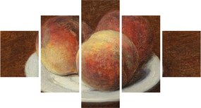 Obraz - Henri Fantin-Latour, Three Peaches on a Plate, reprodukcje (125x70 cm)
