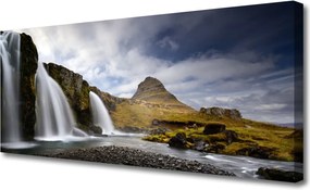 Obraz canvas Dziki Wodospad Górski