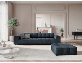 Niebieska sofa 244 cm Chicago – Cosmopolitan Design